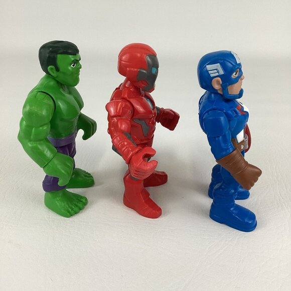 Playskool Marvel Super Hero Adventure 5" Figures Iron Man Hulk Captain America - Picture 4 of 7
